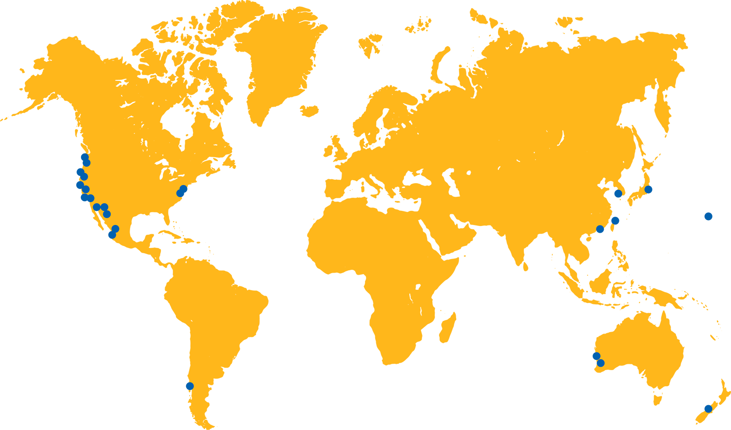 A global map shows locations of various PXiSE projects.